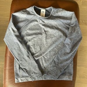 Athleta girl, blue, power up top, size M/8-10